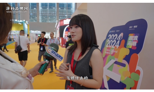 中国广州建博会，艺术涂料展现场直击6！现场美丽小姐姐的参展感想，喜欢能兼顾环保与美观家装材料！