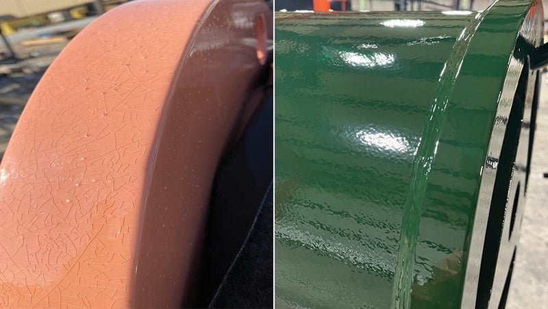 固化不当导致的表面缺陷